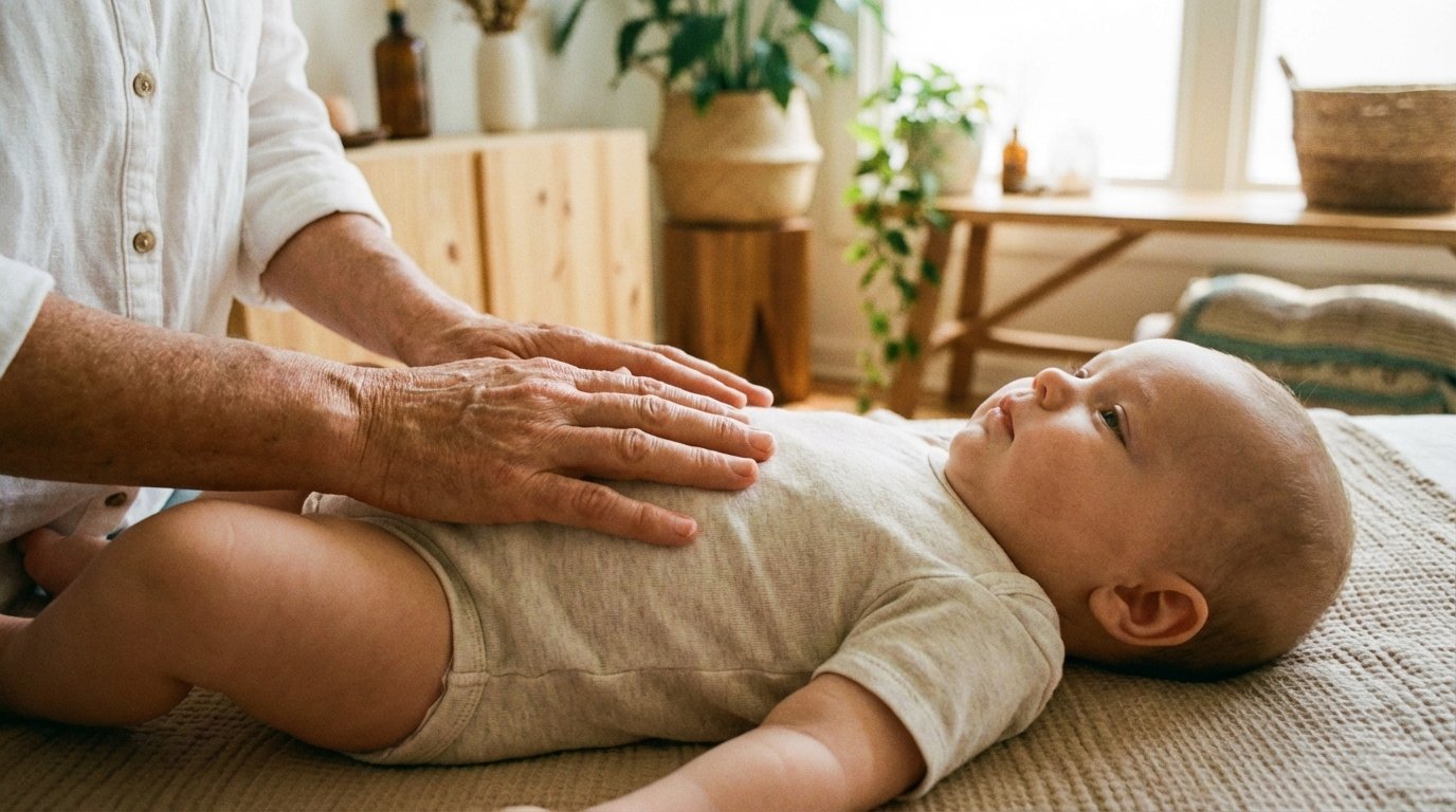 Schéma des zones corporelles liées au RGO du nourrisson