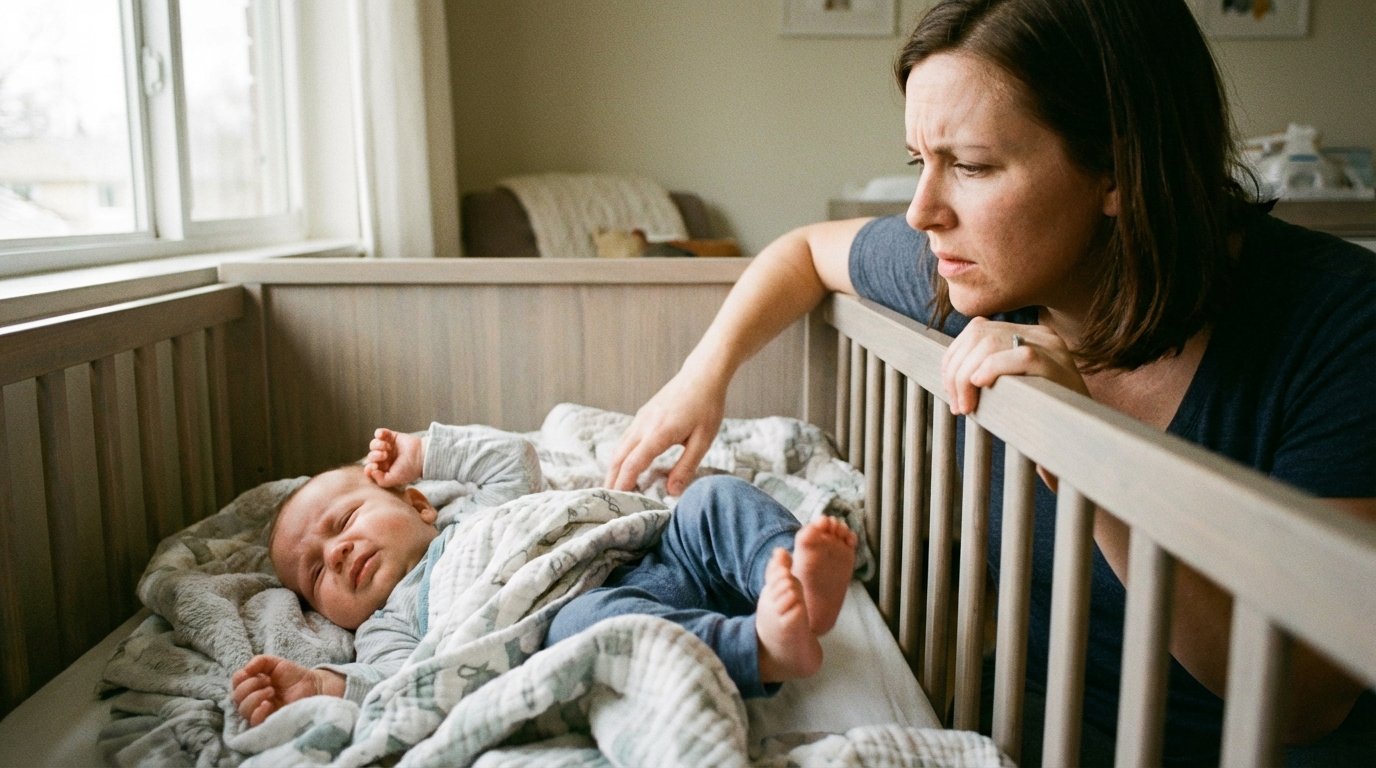 Alexis Janson ostéopathe à Sevran examinant un nourrisson pour troubles du sommeil