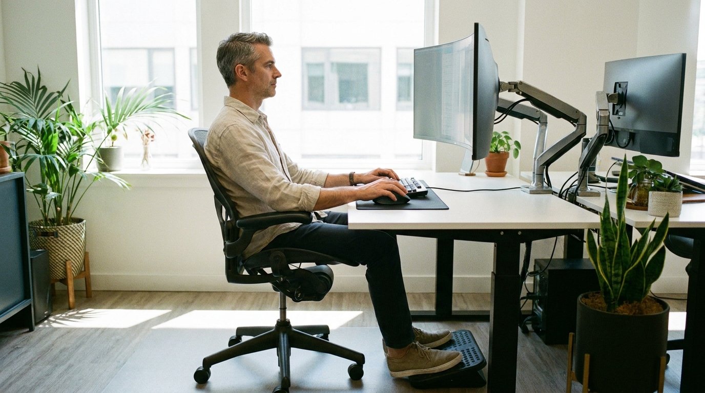 Position assise prolongée et douleurs cervicales — causes fréquentes de cervicalgie en télétravail à Sevran